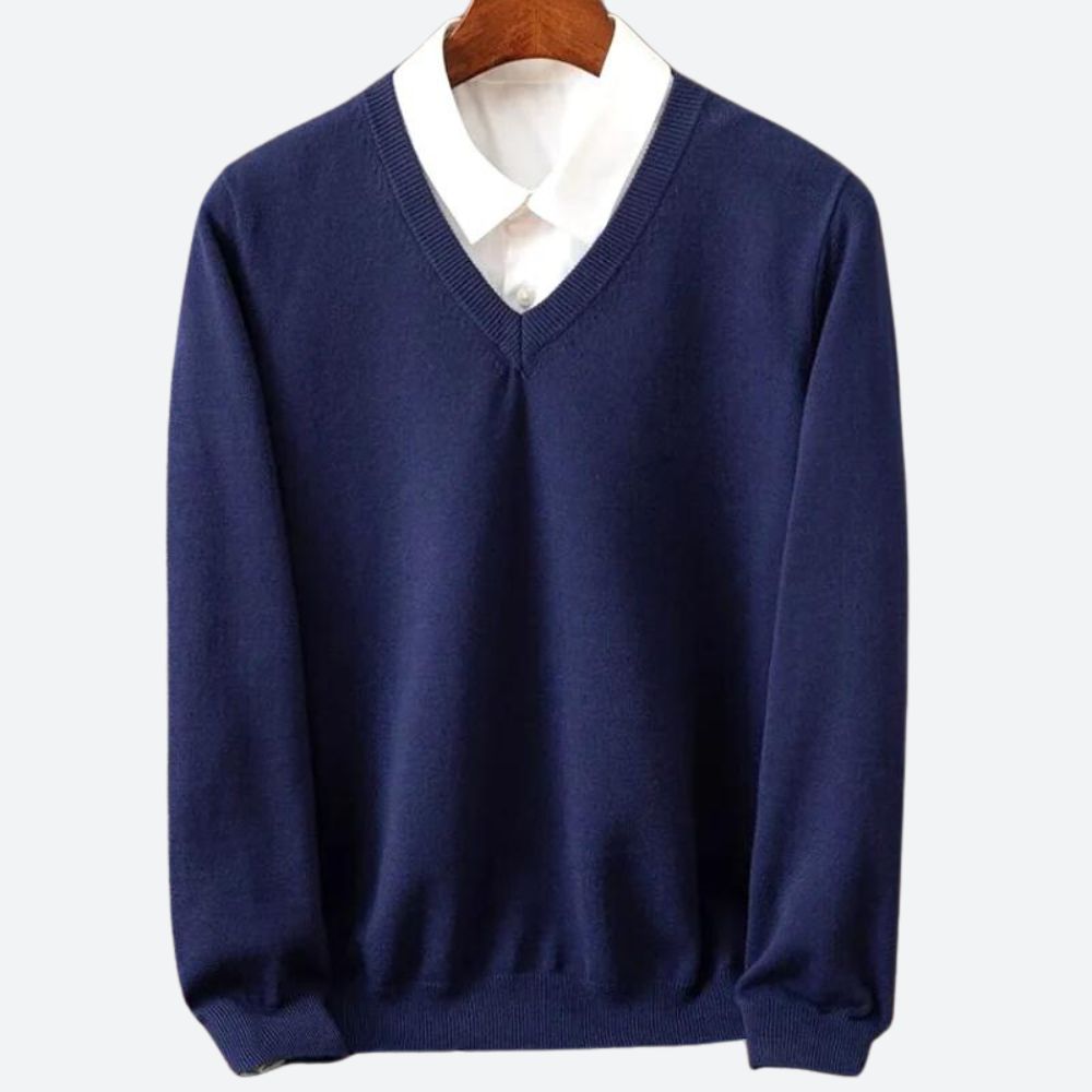Mäns Varm Kashmirtroja med Elegant Design 4
