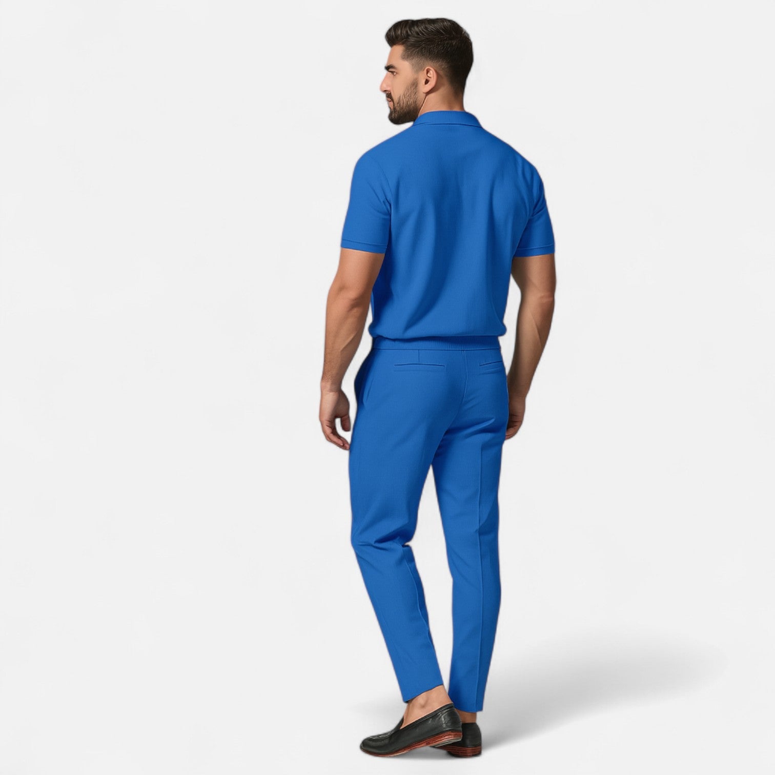 Poloskjorta & Byxor Set Herr – Casual & Elegant Stil