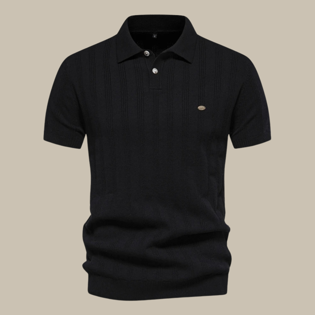 Variant image for Herr Merino Ull Polo Skjorta Kortärmad Elegant Stil-1