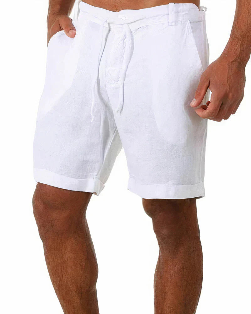 Variant image for Herr Linne Shorts 100% Lin Avslappnad Stil-15
