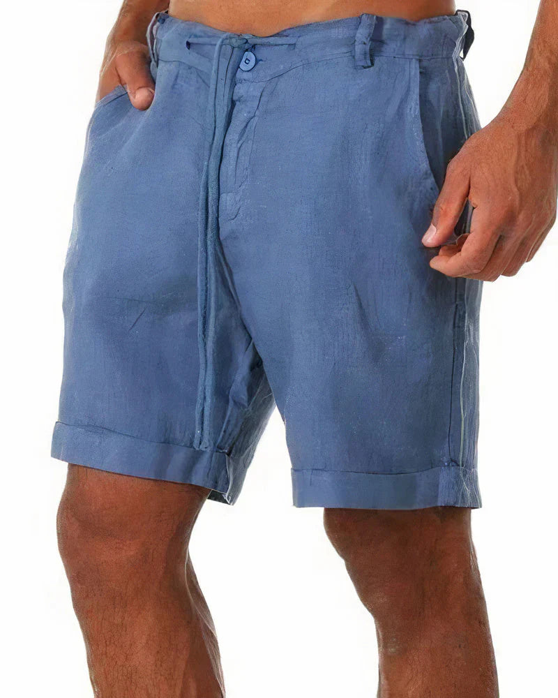 Variant image for Herr Linne Shorts 100% Lin Avslappnad Stil-25