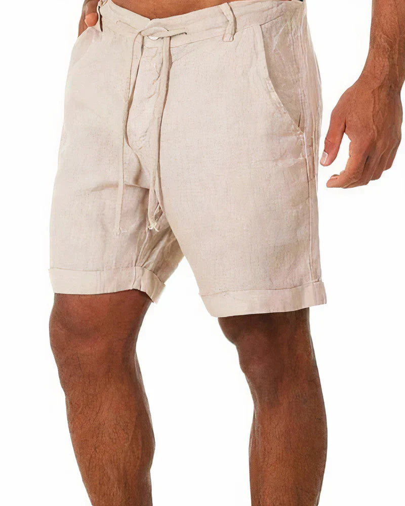 Variant image for Herr Linne Shorts 100% Lin Avslappnad Stil-3