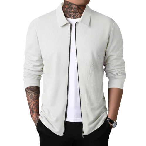 Danilo | Casual Cardigan med krage och dragkedja