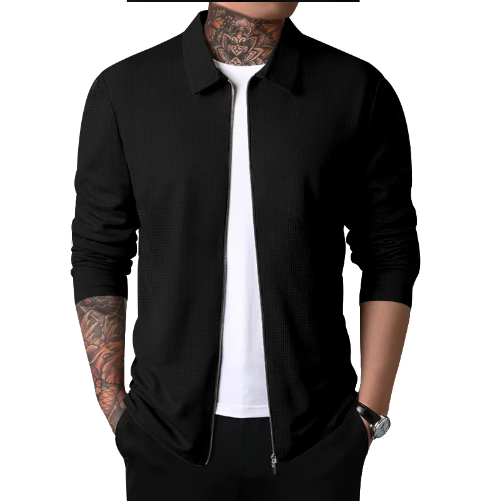 Danilo | Casual Cardigan med krage och dragkedja