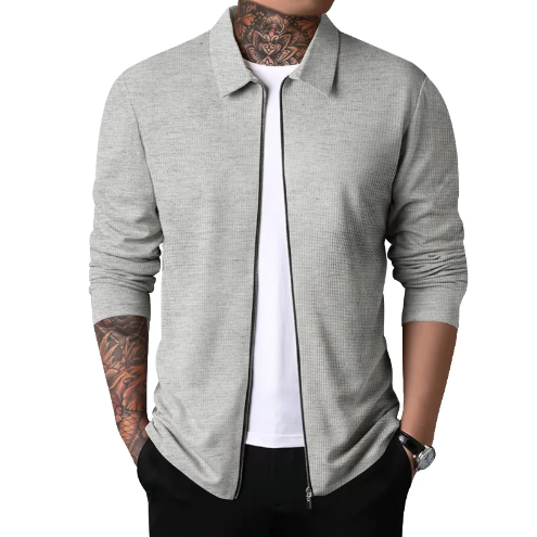Danilo | Casual Cardigan med krage och dragkedja