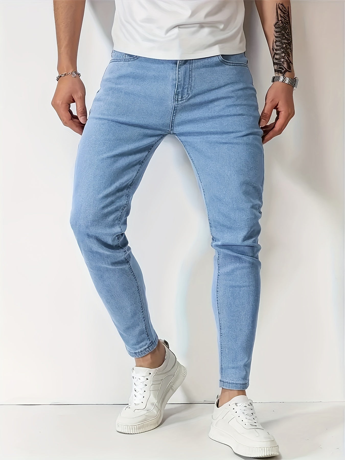 Slim fit jeans för herr