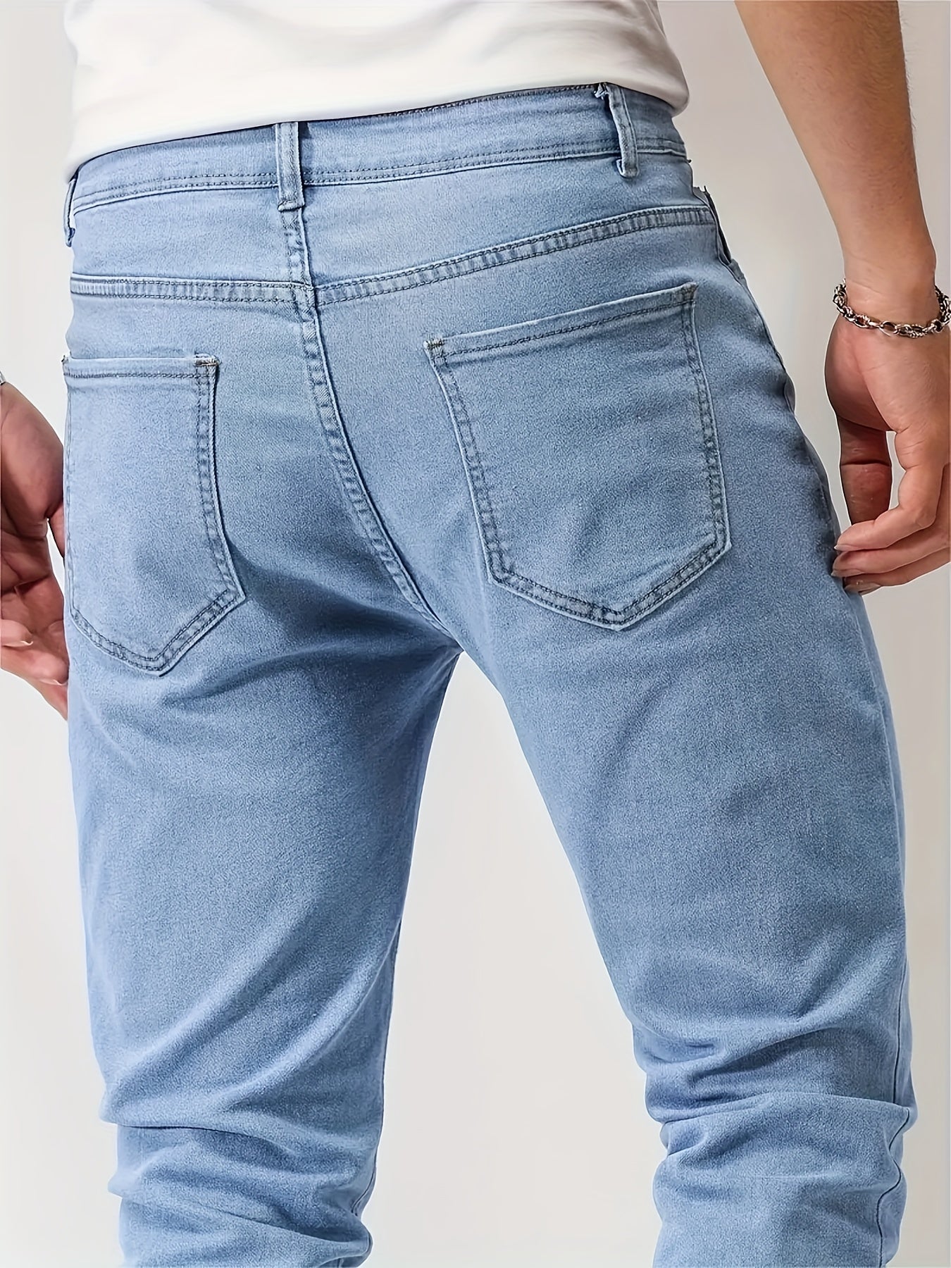 Slim fit jeans för herr