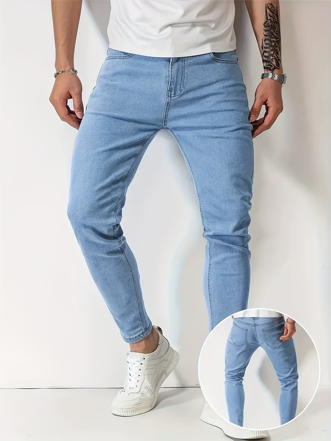 Slim fit jeans för herr