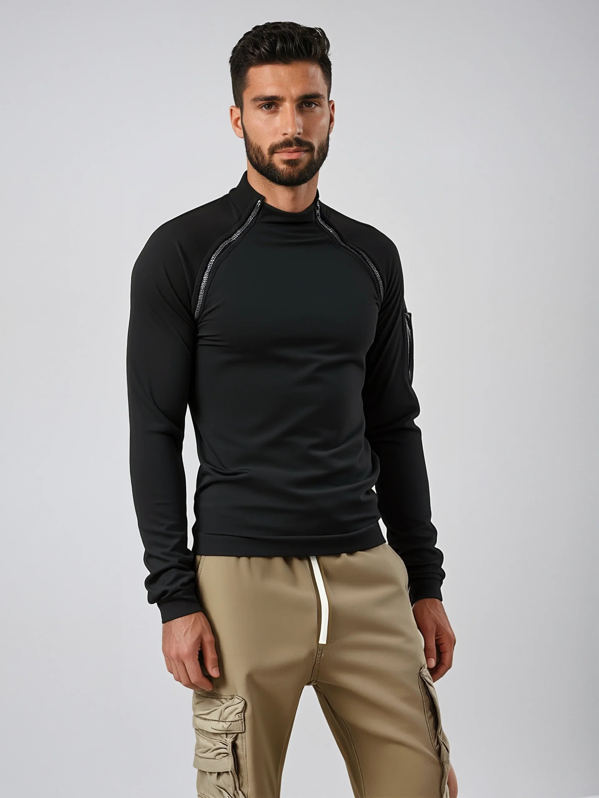 Taktisk utomhusväst med fleece för jakt