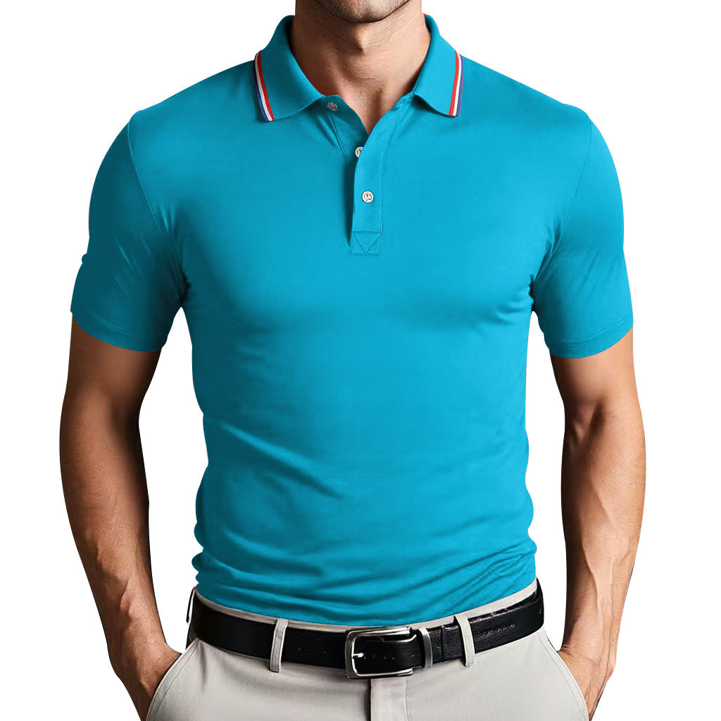 Unisex Slim Fit Bomull Polo Skjorta