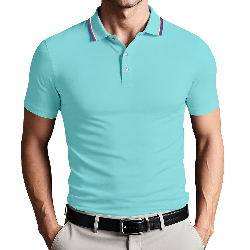 Unisex Slim Fit Bomull Polo Skjorta