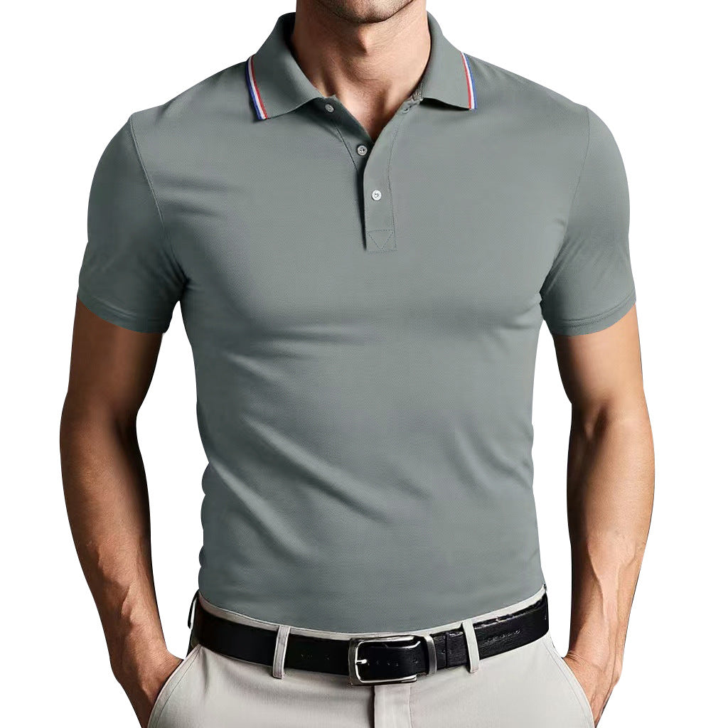 Unisex Slim Fit Bomull Polo Skjorta