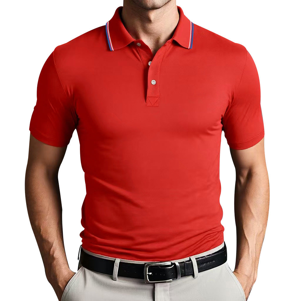 Unisex Slim Fit Bomull Polo Skjorta