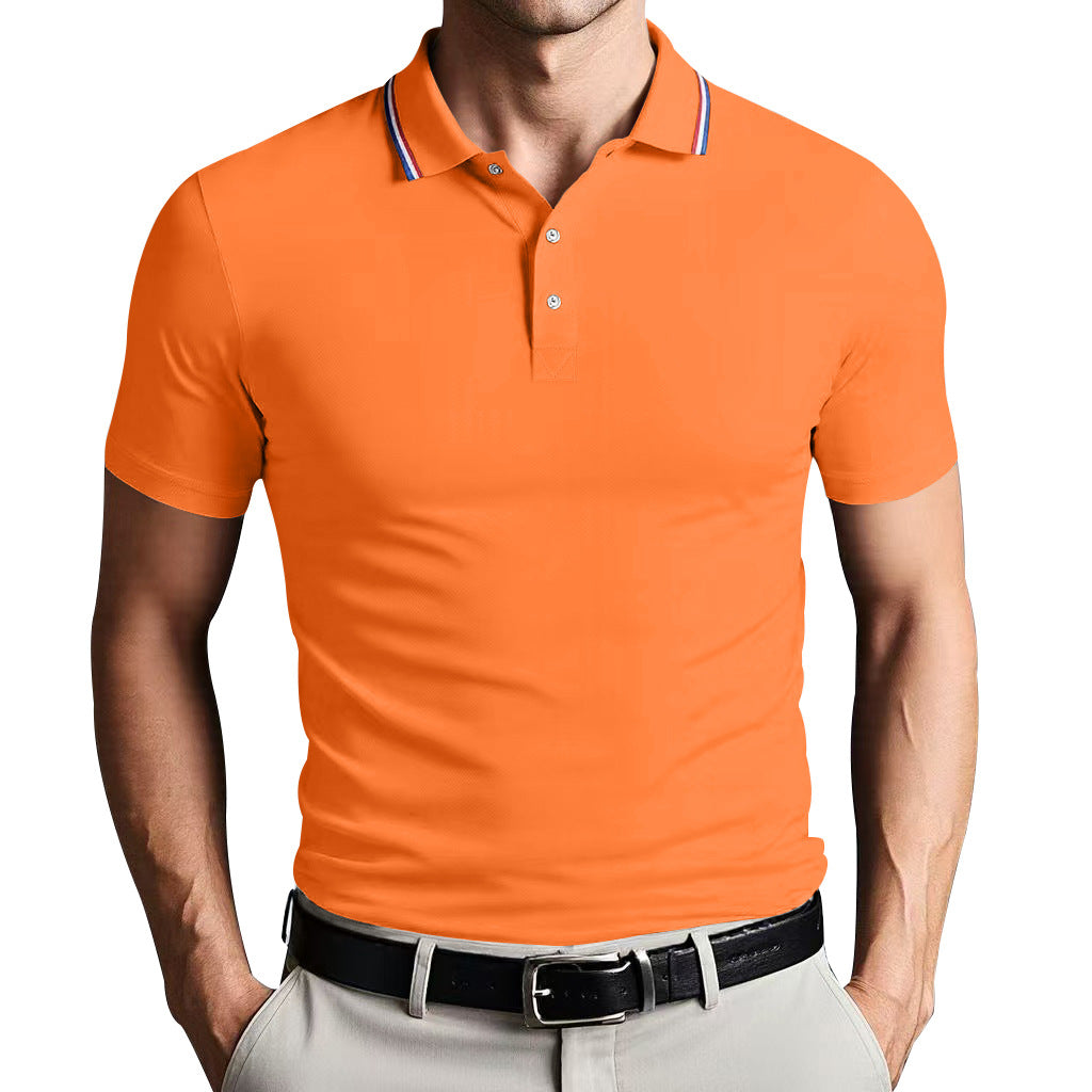 Unisex Slim Fit Bomull Polo Skjorta