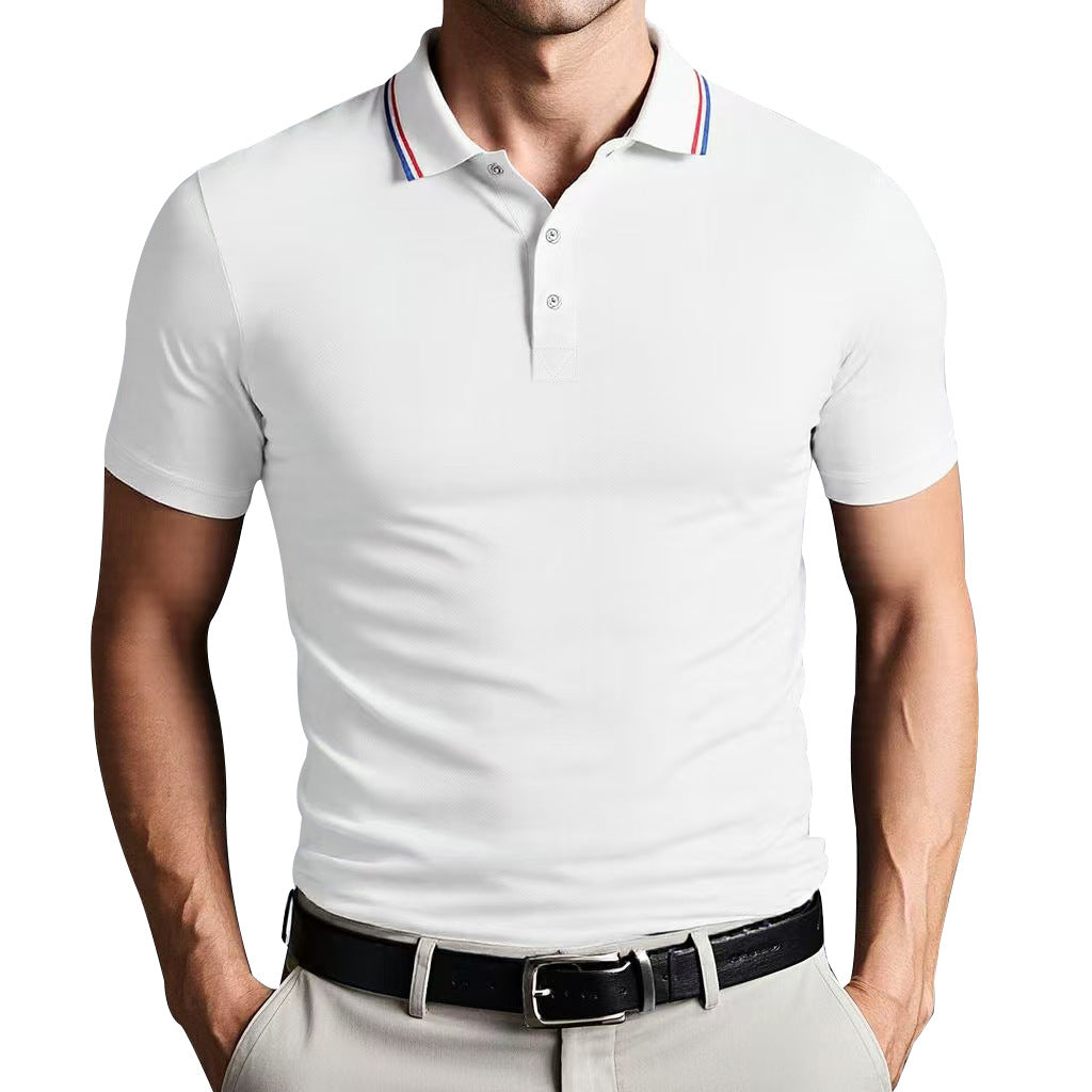 Unisex Slim Fit Bomull Polo Skjorta