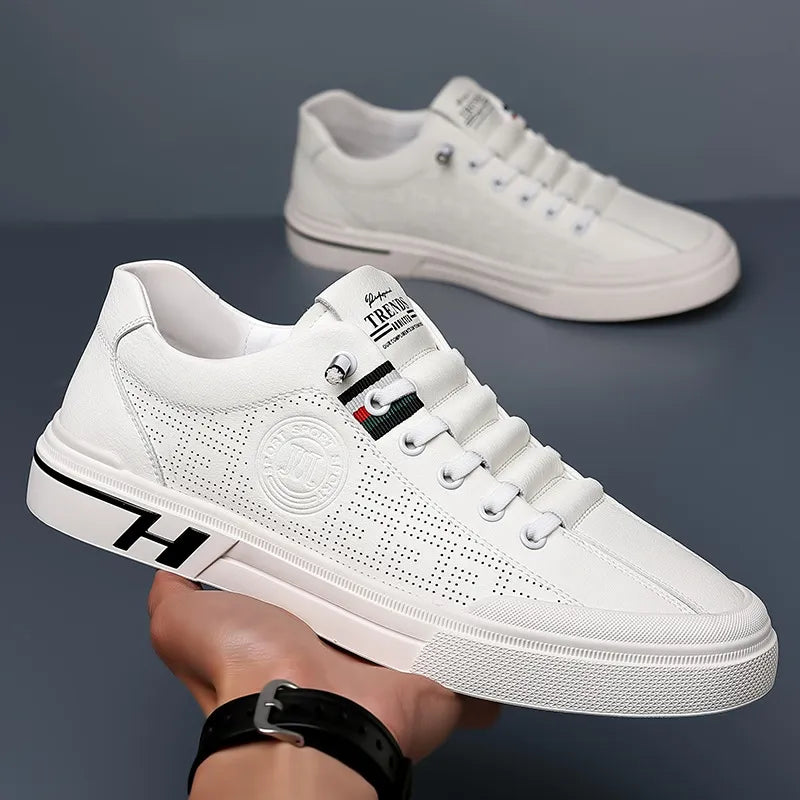 Herrskor Läder Casual Med Innovativ Dämpningsteknik-5