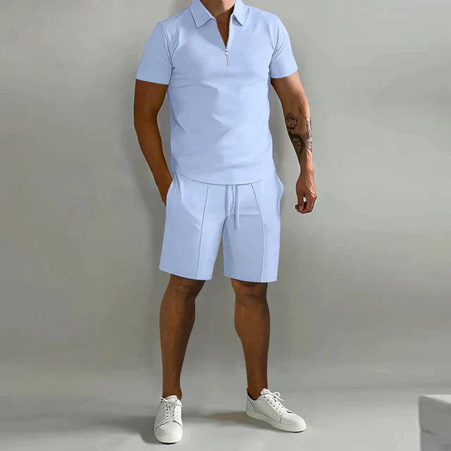 Variant image for Herr Bomull Polo och Kort Sommaruppsättning-17
