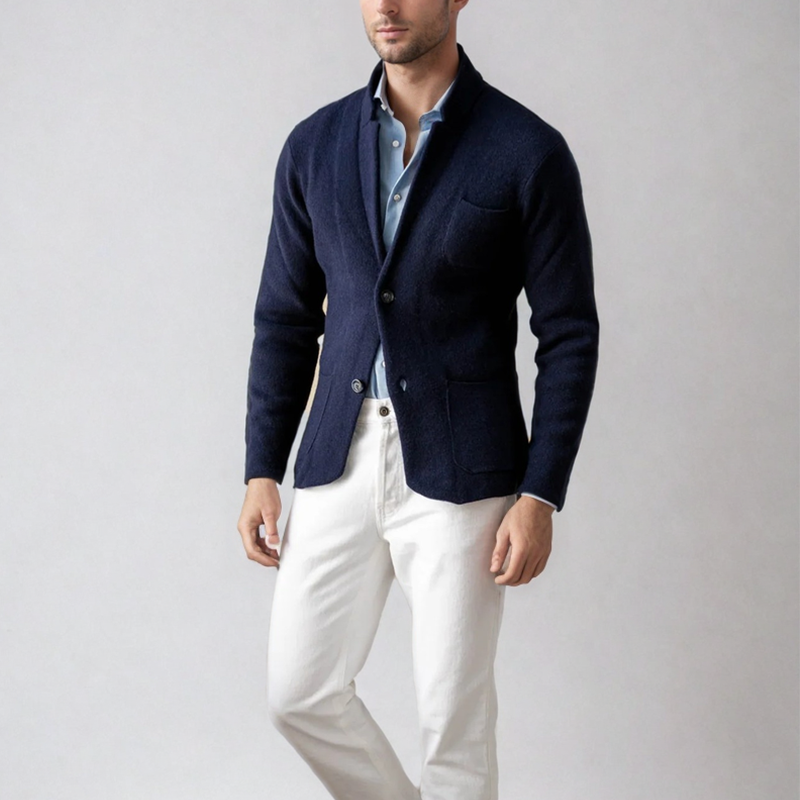 James | Stilren ullblazer med ficka