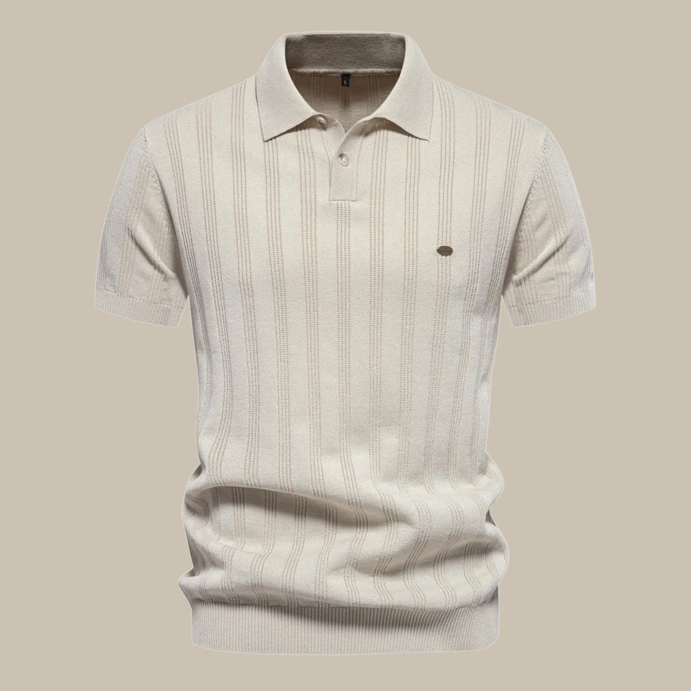 Variant image for Herr Merino Ull Polo Skjorta Kortärmad Elegant Stil-20